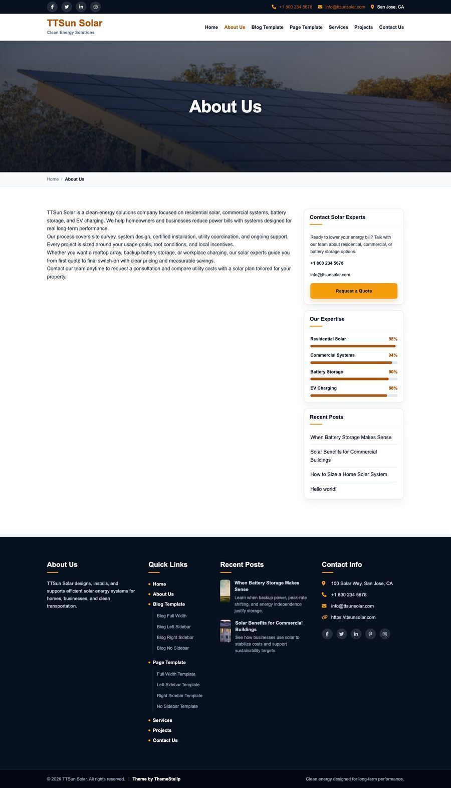 About page
