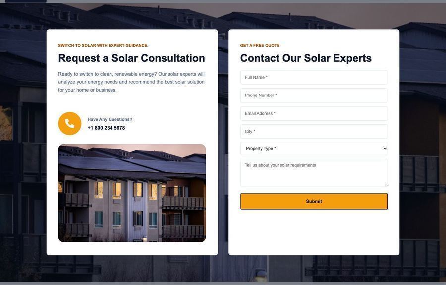Consultation section frontend