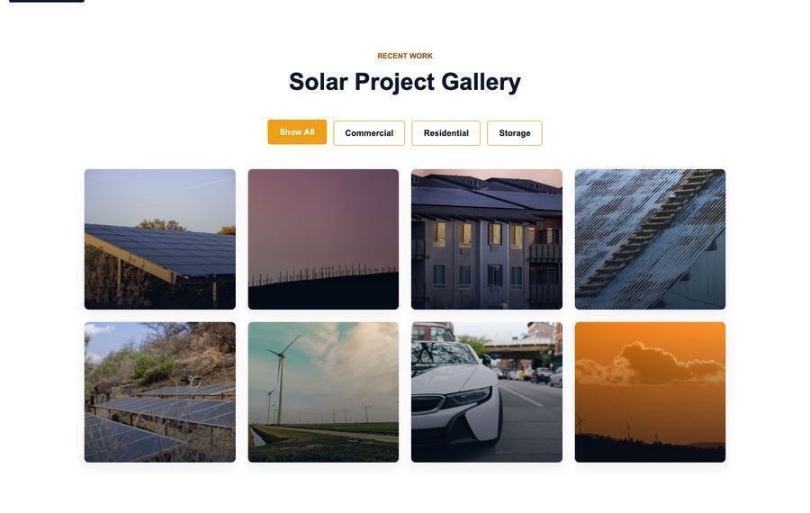 Gallery section frontend
