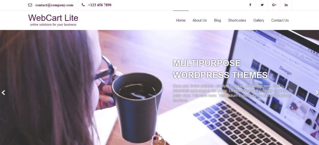webcart wordpress theme