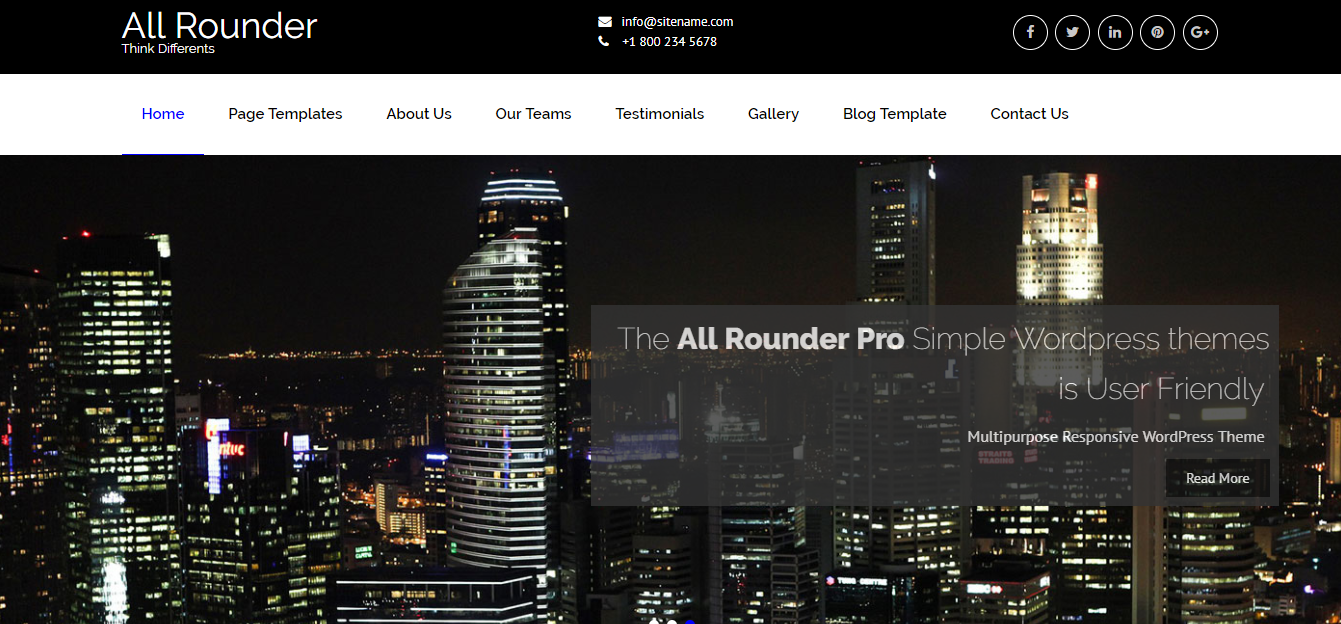 allrounder multipurpose wordpress theme